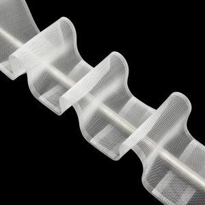Gardinenband 1000MP 100mm Wellenfalten/mit Querfaden Transparent