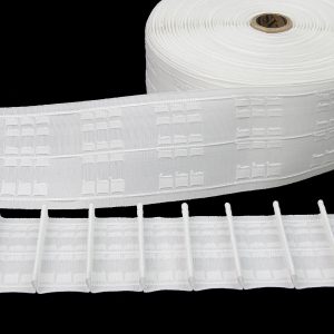 Gardinenband 3951P 80mm Bleistiftfalte 1:1.8 Weiß Multitaschenband