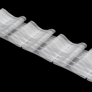 Gardinenband 4355MP 80mm Flachfalten 1:3.0 Transparent