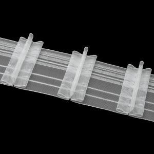 Gardinenband 4438MP 80mm Stehfalte 1:2.5 Transparent