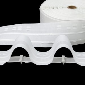 Gardinenband BK-09 80mm Wellenfalten 1:1.5 Weiß