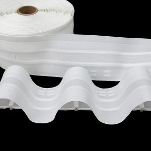 Gardinenband BK-10 100mm Wellenfalten 1:1.5 Weiß