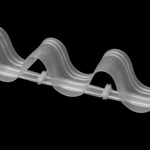 Gardinenband BK-12 80mm Wellenfalten 1:1.5 Transparent