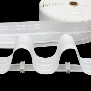 Gardinenband BK-13 80mm Wellenfalten 1:2.0 Weiß