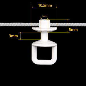Gleiterkordel LCB-60 6cm Wellensystem Weiß
