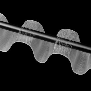 Gardinenband 3744M 100mm Wellenfalten/mit Querfaden Transparent