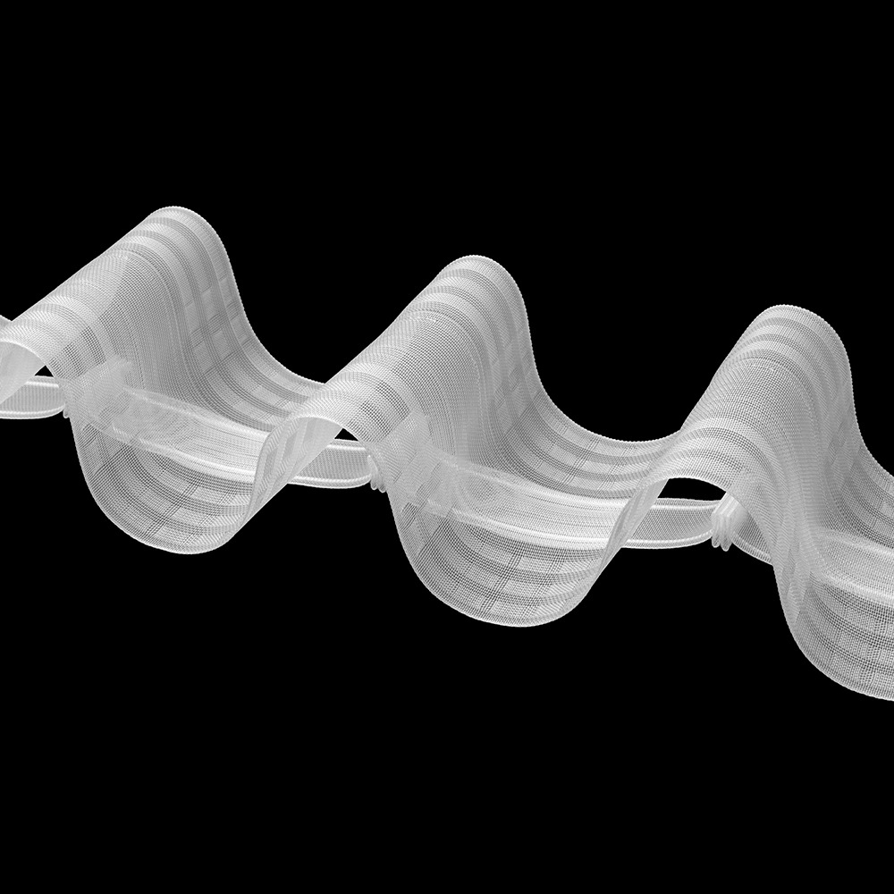 Gardinenband BK-20 Soft 120mm Wellenfalten 1:1.5 Transparent