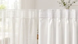 Vorhangband transparent oder weiß